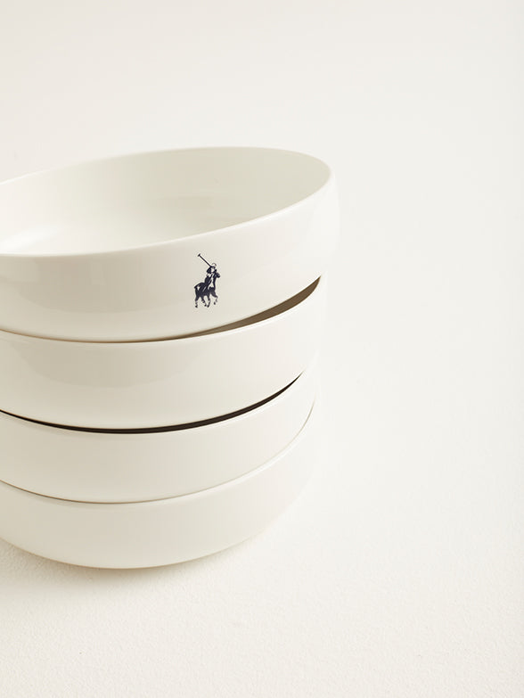 Polo Classic Snack Bowl 4 Piece Set In White