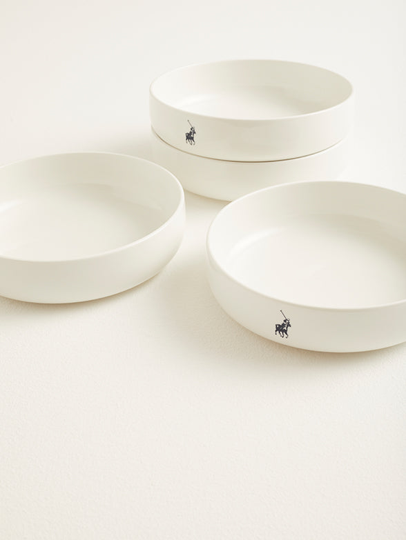 Polo Classic Snack Bowl 4 Piece Set In White
