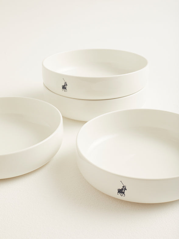 Polo Classic Snack Bowl 4 Piece Set In White