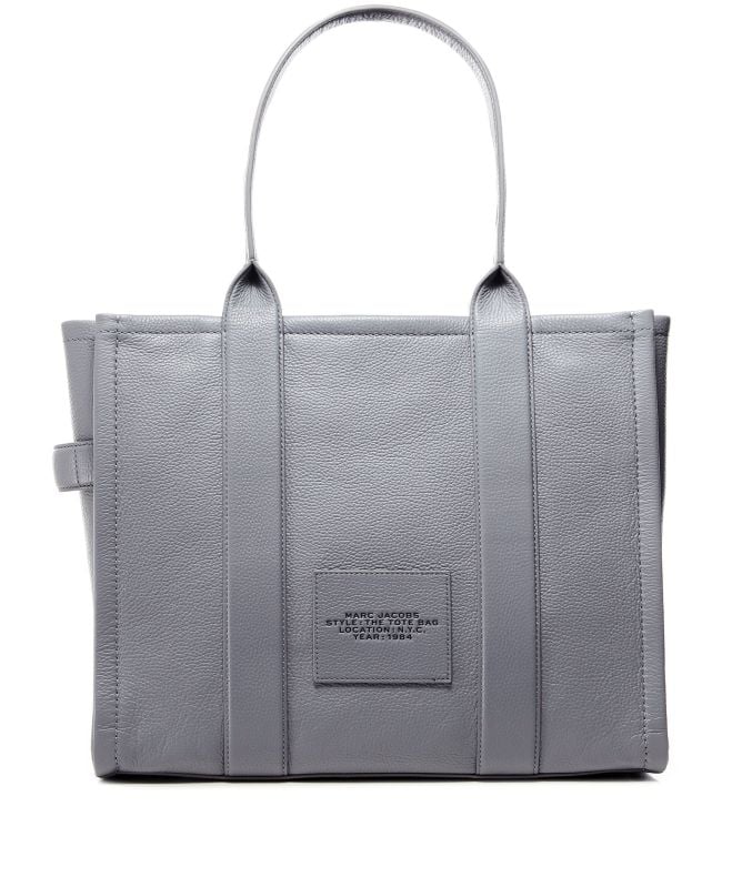 Marc Jacobs The Leather Large Tote Bag Grey