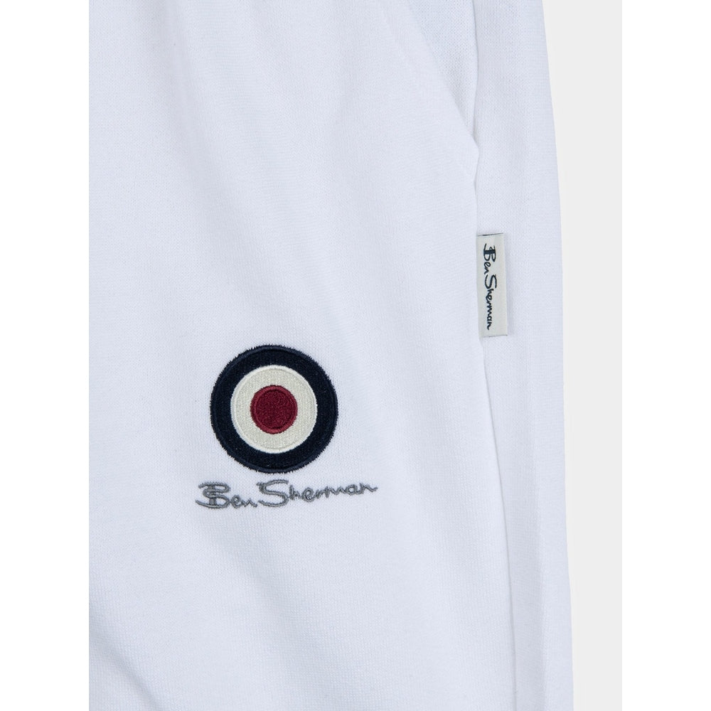 Bensherman Target Fleece Jog Shorts In White