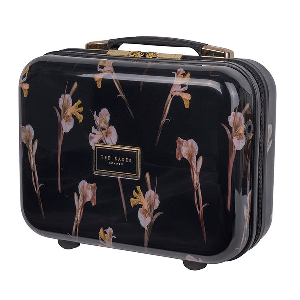 Ted Baker Wild Iris Beauty Case In Black Multi