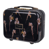 Ted Baker Wild Iris Beauty Case In Black Multi