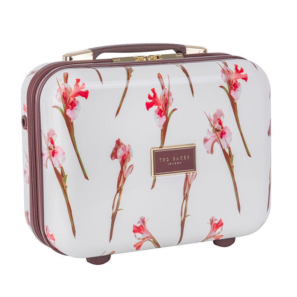 Ted Baker Wild Iris Beauty Case In Off White Multi
