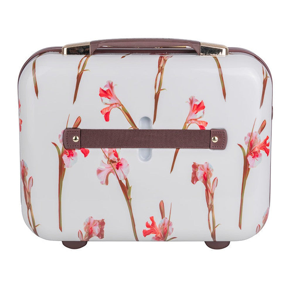 Ted Baker Wild Iris Beauty Case In Off White Multi