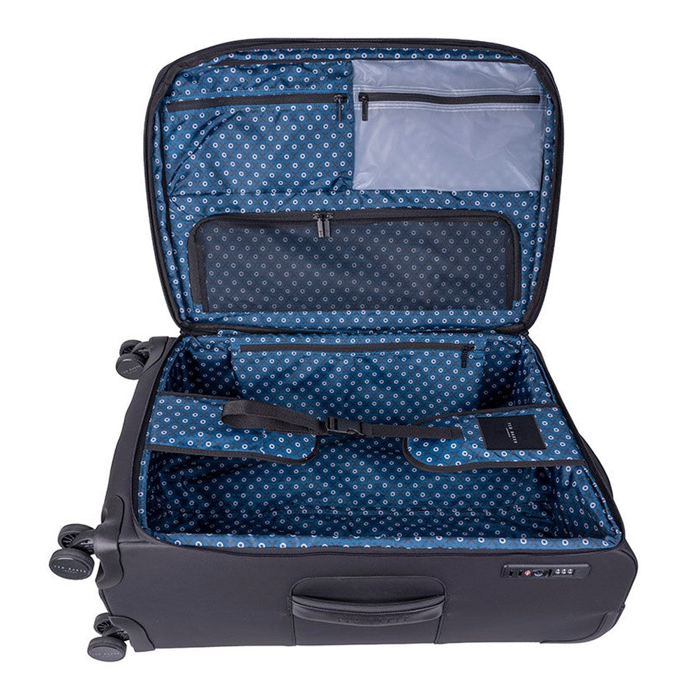 Ted Baker Quantum Trolley Luggage Case In Black