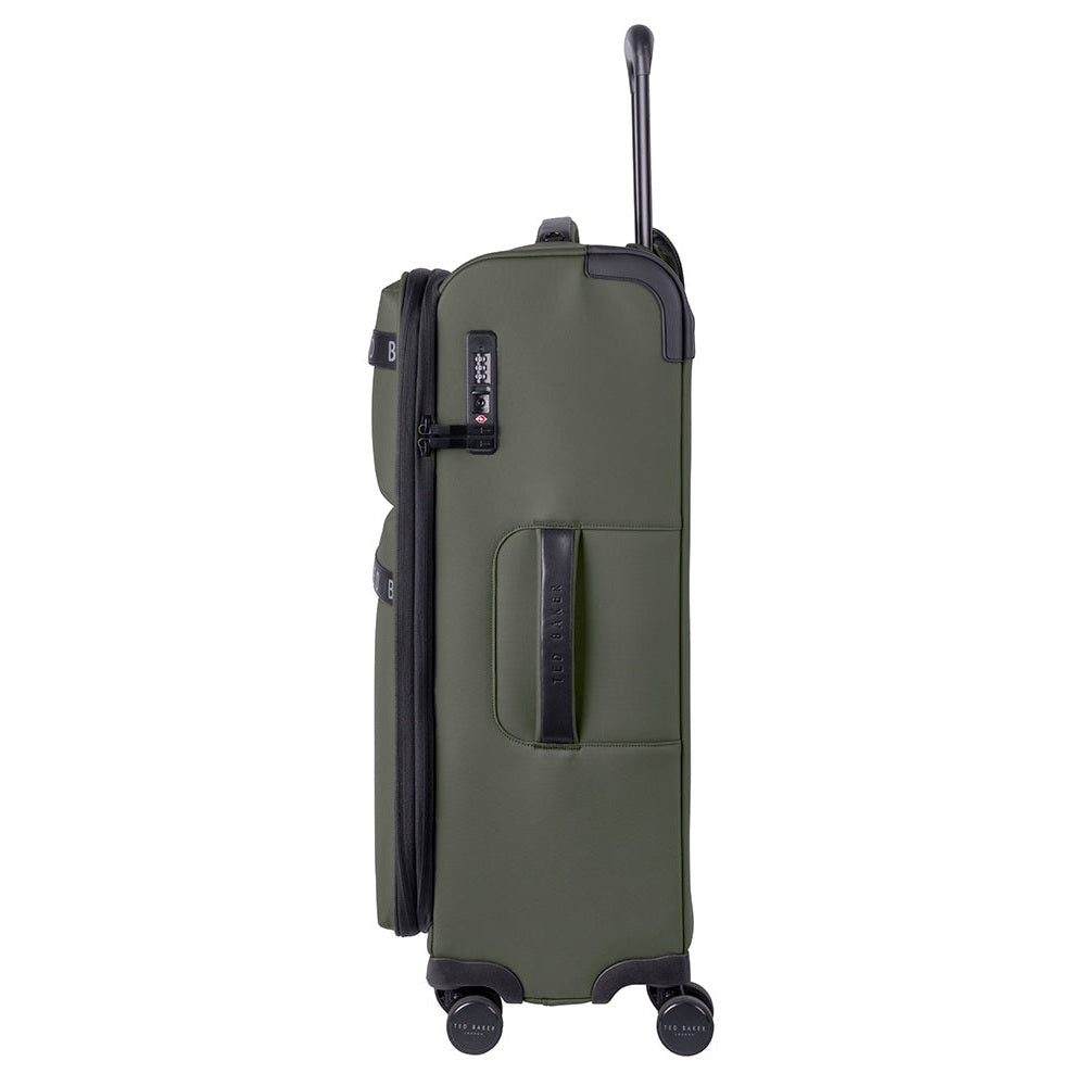 Ted Baker Quantum Trolley Luggage Case In Green