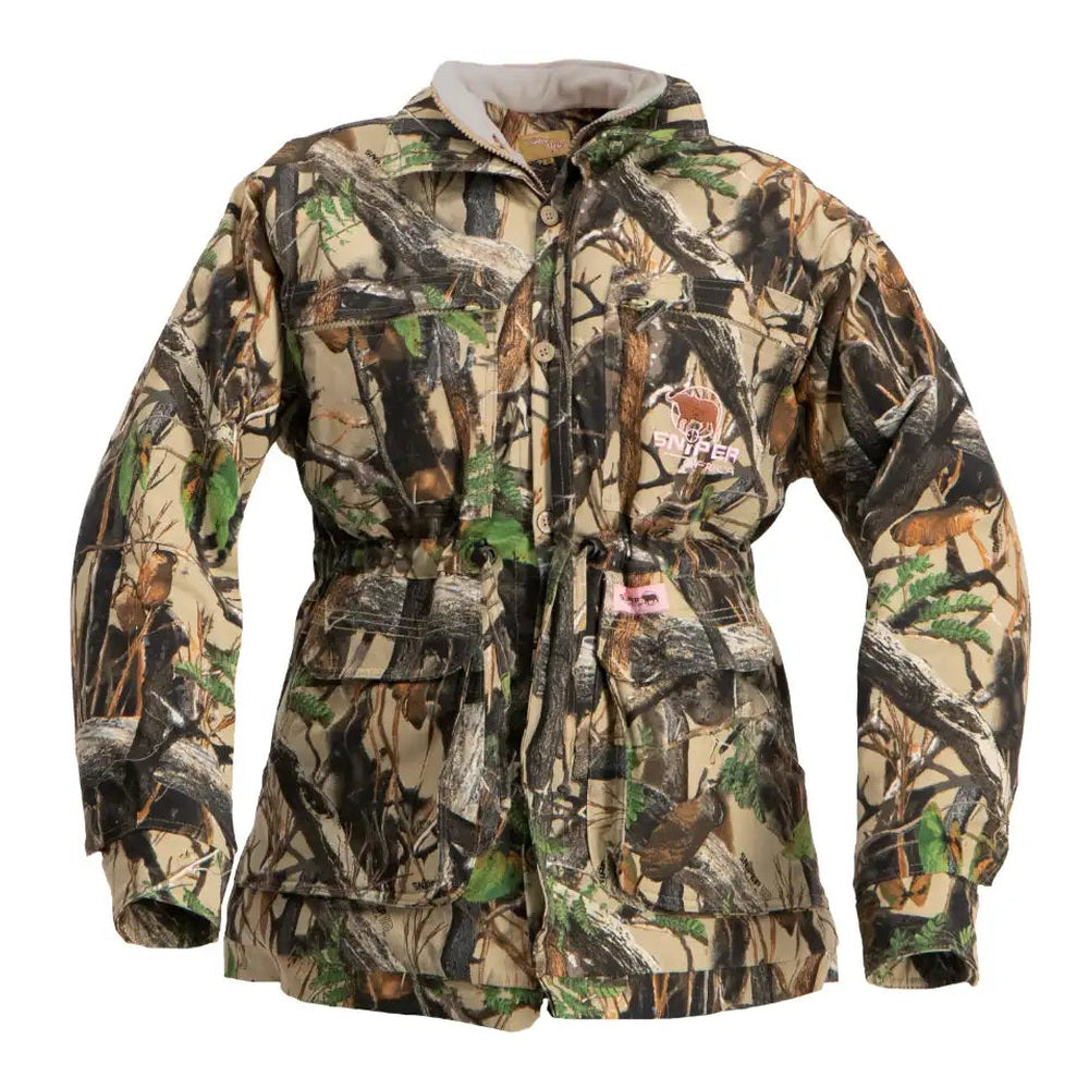 Sniper Womens 3D Parka Jackets In Khaki