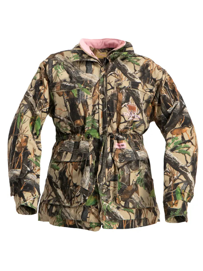 Snipper Ladies Camo 3-D Parka Jacket Pink