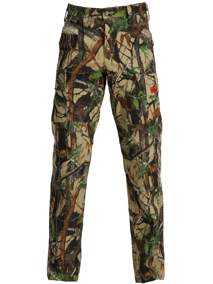 Sniper Mens 3D Flex Combat Trousers In Camo