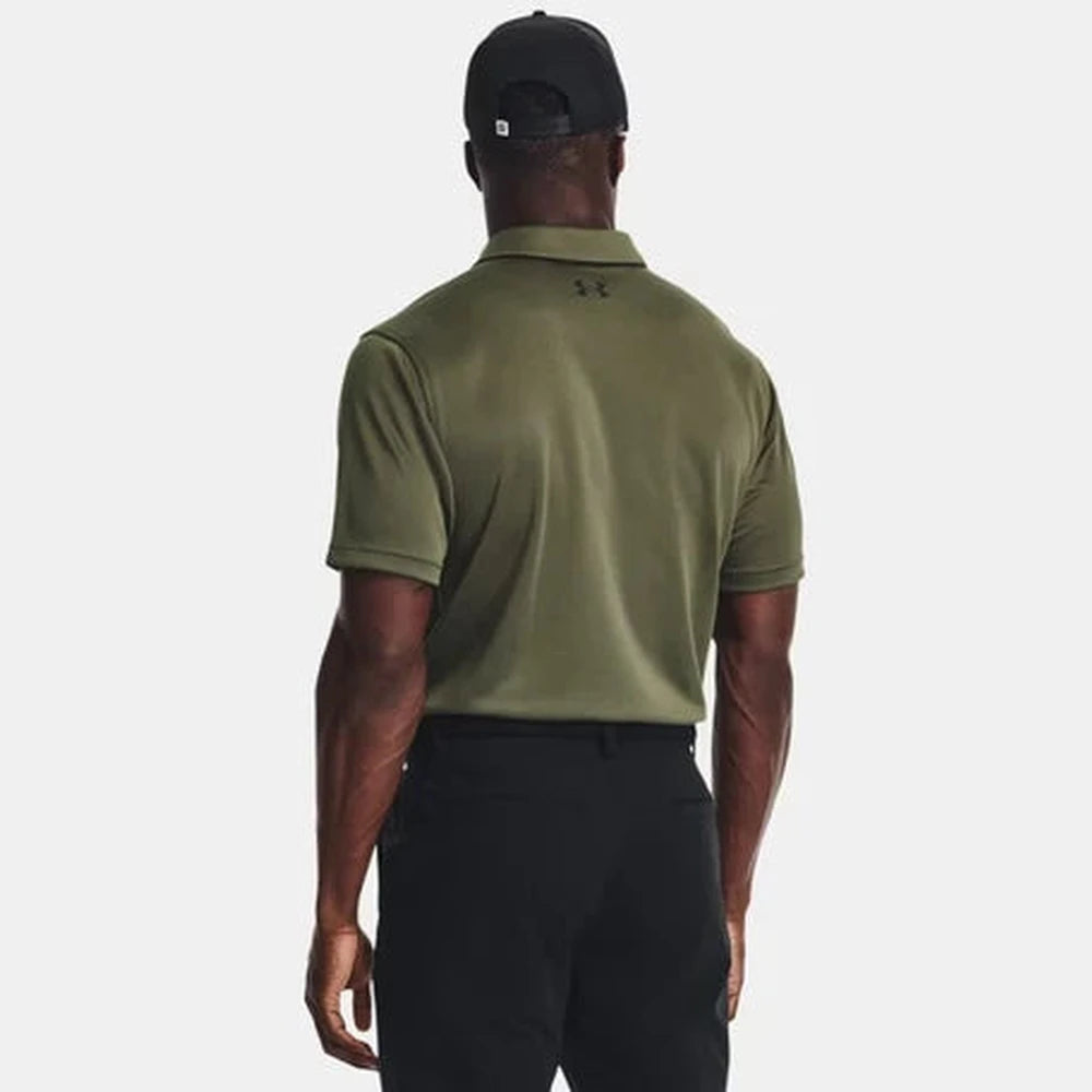 Under Armour Mens Tech Polo In Marine OD Green