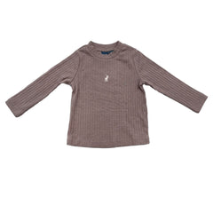 Polo Girls Tessa Rib T-Shirt In Iron