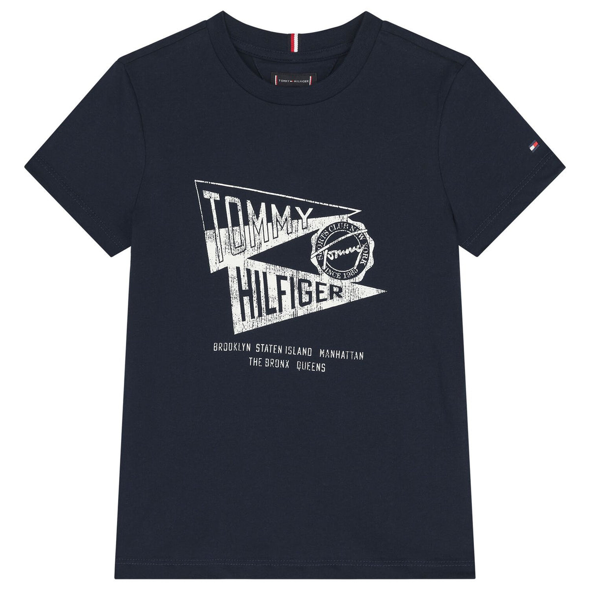 Tommy Hilfiger Boys Graphic Print T-Shirt In Navy