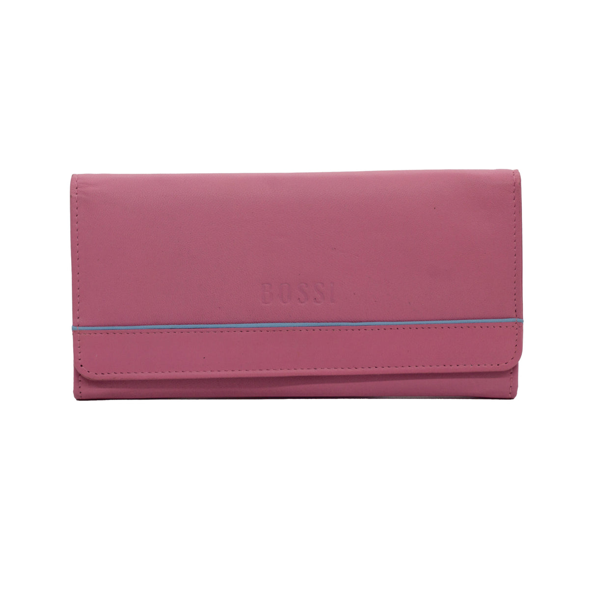 Bossi Taylor Leather Ladies Wallet In Pink