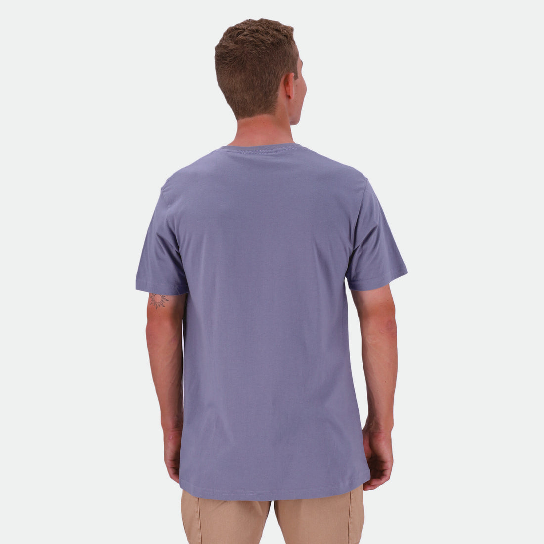 Salomon Mens Tonal Short Sleeves T-Shirts In Blue Granite