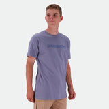 Salomon Mens Tonal Short Sleeves T-Shirts In Blue Granite