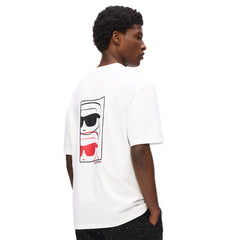 Karl Lagerfield Mens Ikon Fusion T-Shirt In White