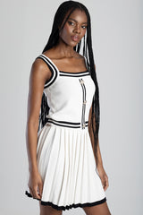 Sissy boy Strappy Knitwear Top With Contrast