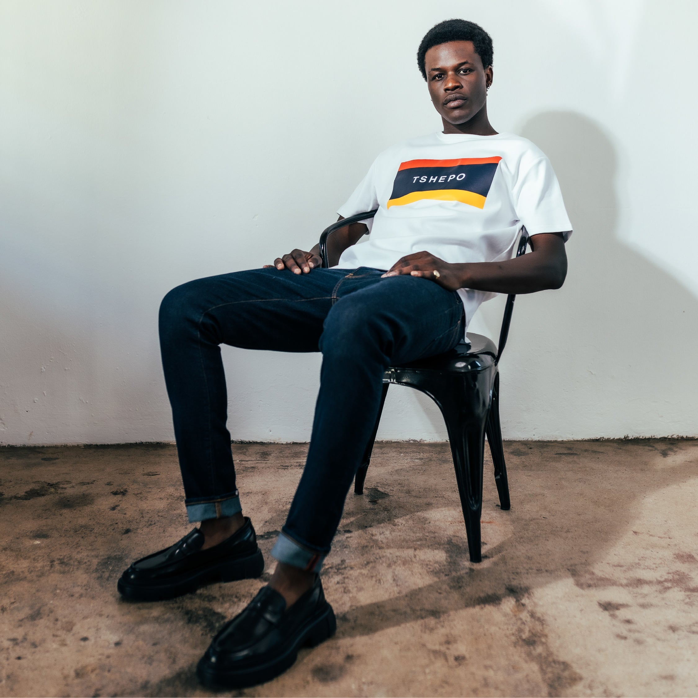 Tshepo Mens Flagship Screen T-Shirt In White