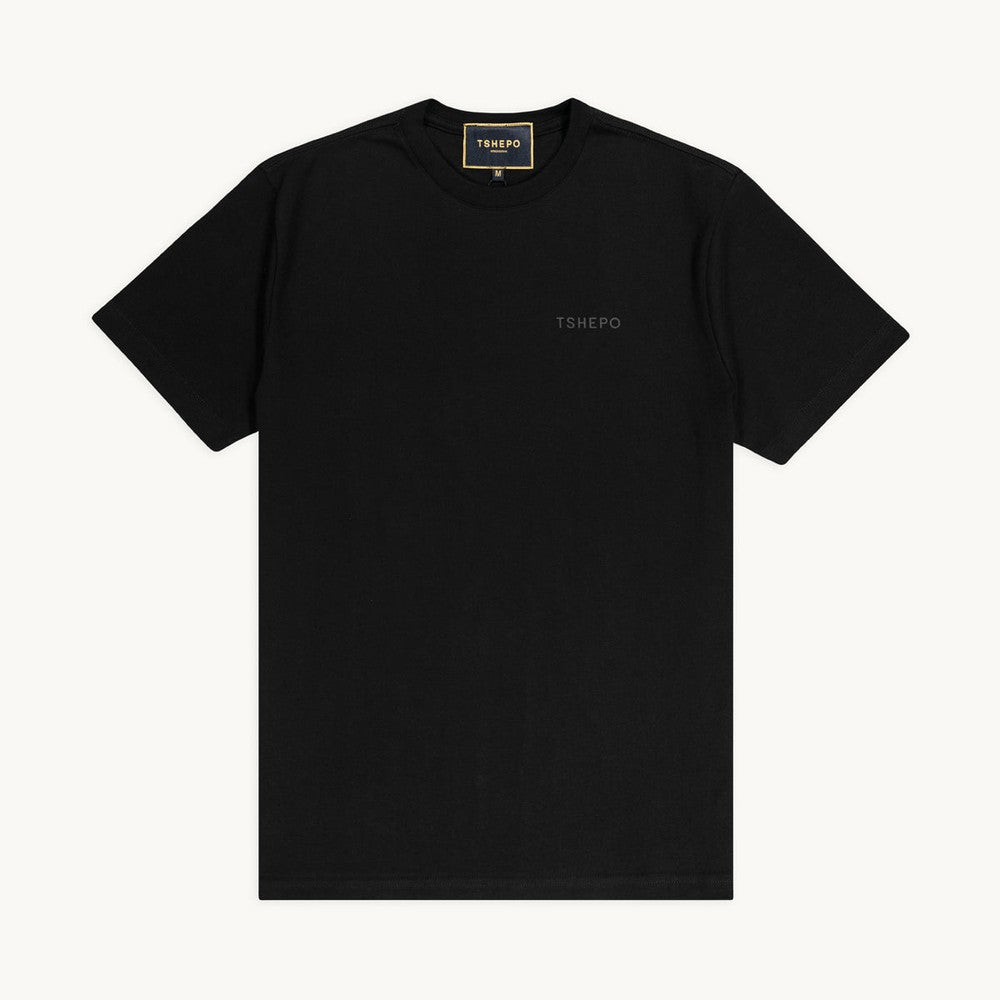 Tshepo Jeans Unisex Adults Wordmark T-Shirt In Black