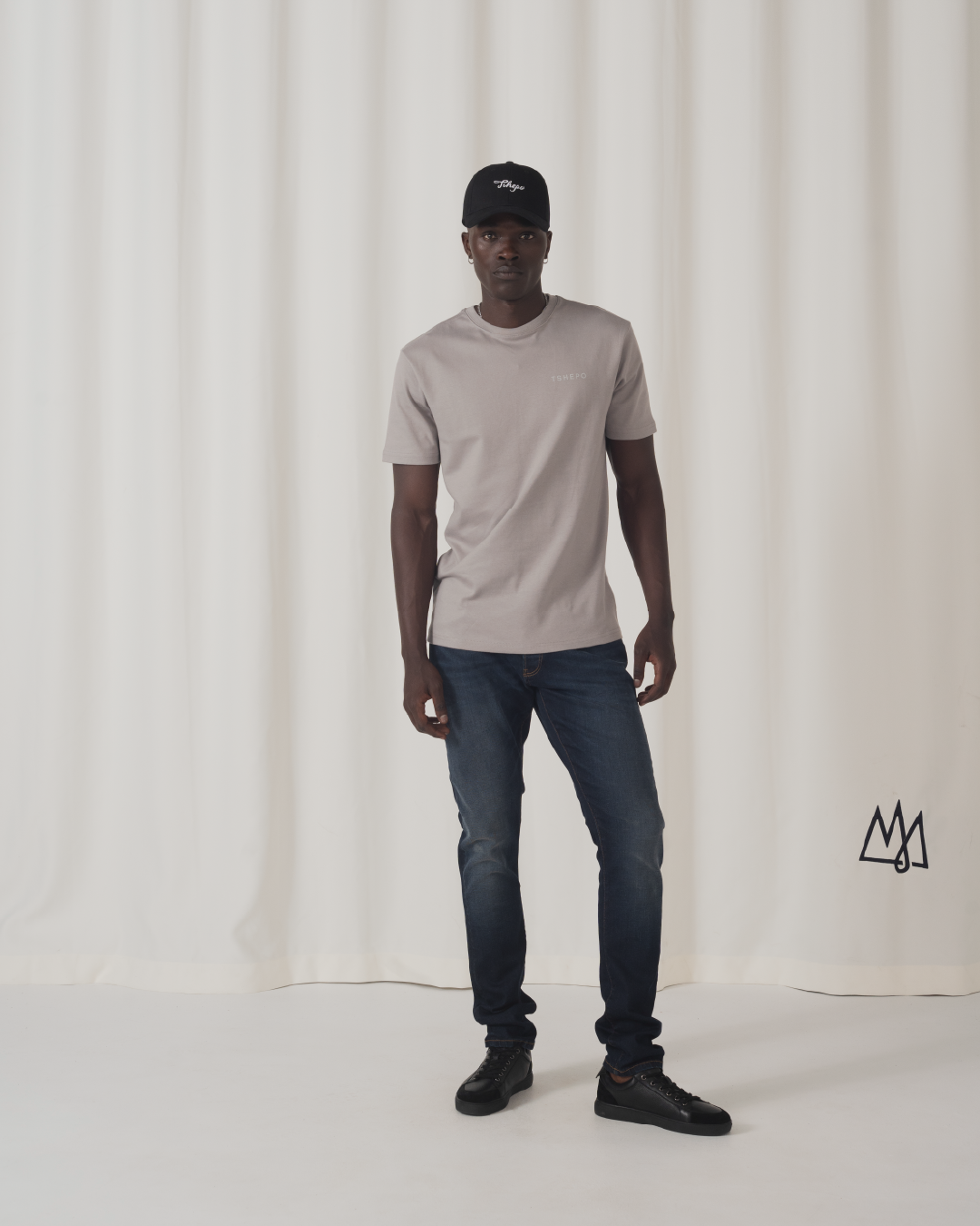 Tshepo Jeans Unisex Wordmark T-Shirts In Grey