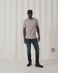 Tshepo Jeans Unisex Wordmark T-Shirts In Grey