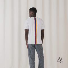 Tshepo Jeans Flag Stripe T-Shirt White
