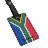 Cellini South Africa Flag Luggage Label In Black Multi