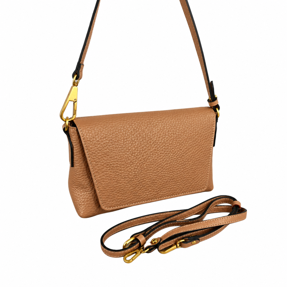 Gianni Chiarini Brooke Shoulder Bag In Beaver