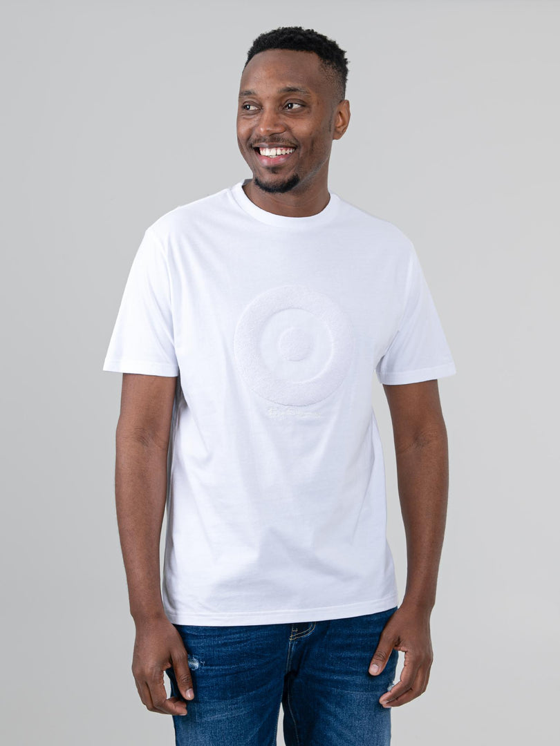Ben Sherman Target Towelling White T-Shirt
