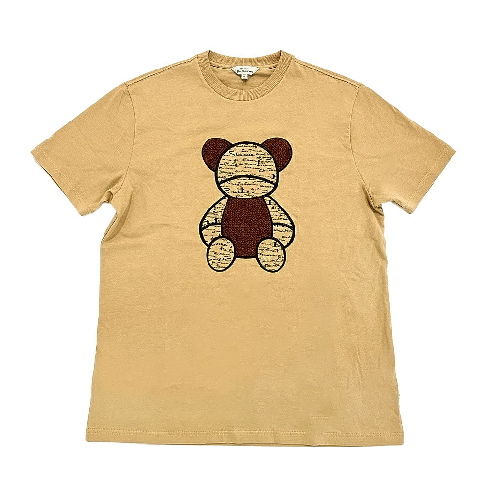 Ben Sherman Mens Fur Bear T-Shirt In Cornstalk