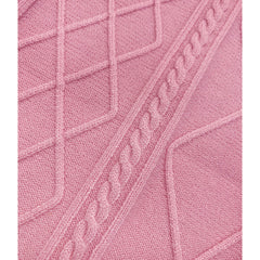 Sissyboy Ladies Boxy Cable Knit Jersey In Pink