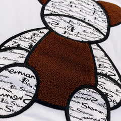 Ben Sherman Mens Fur Bear T-Shirt In White