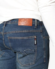 Soviet Mens Termnator #12 Straight leg Jeans In Dark Blue