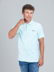 Ben Sherman Mens Terry Tar Textured Polo Summit