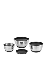 Tez & Schumann 6 Pcs Mixing Bowl Sets In Silver