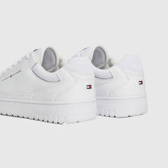 Tommy Hilfiger Mens Shoes Basket Core White