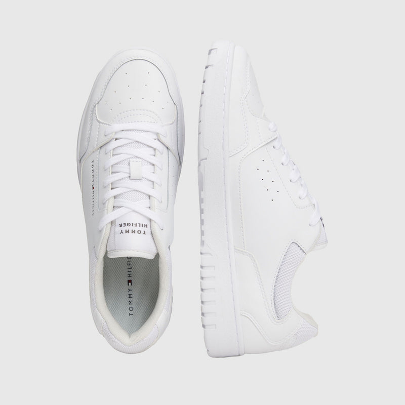 Tommy Hilfiger Mens Shoes Basket Core White