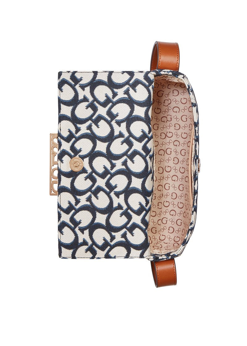 Guess Womens Tracie Shoulder Bag In Navy