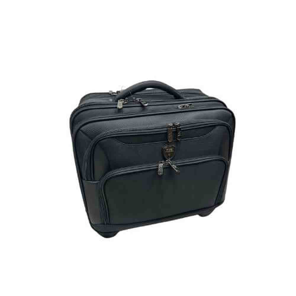 Work Mate Nylon Laptop Trolley Case In Black