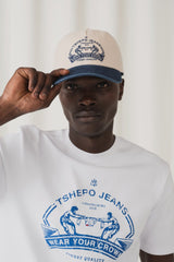 Tshepo Jeans Mens Finest Quality Cracked T-Shirts In White