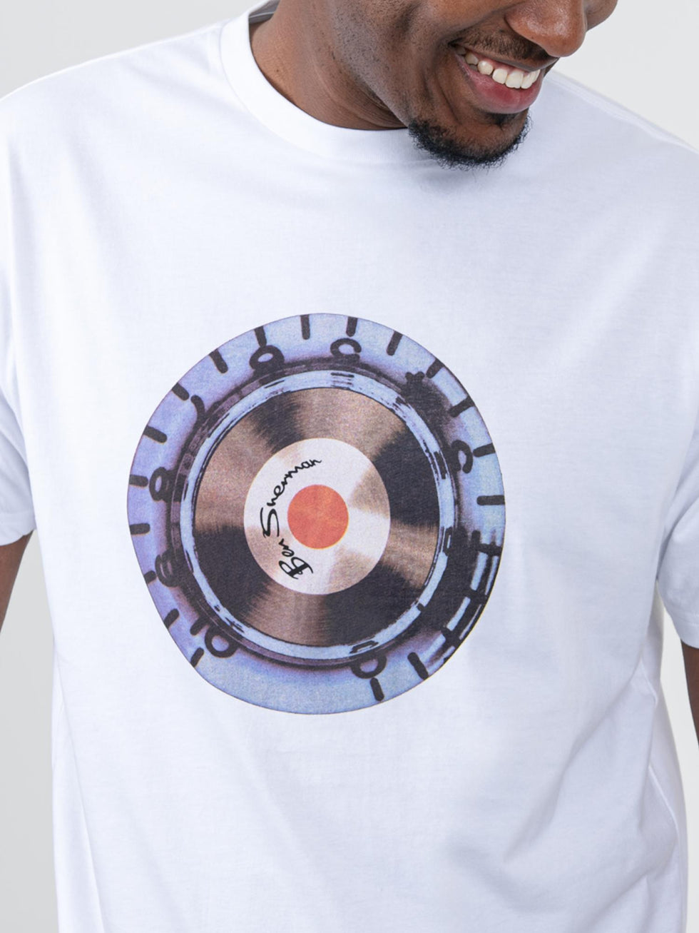 Ben Sherman Mens Turn It Up T-Shirt White