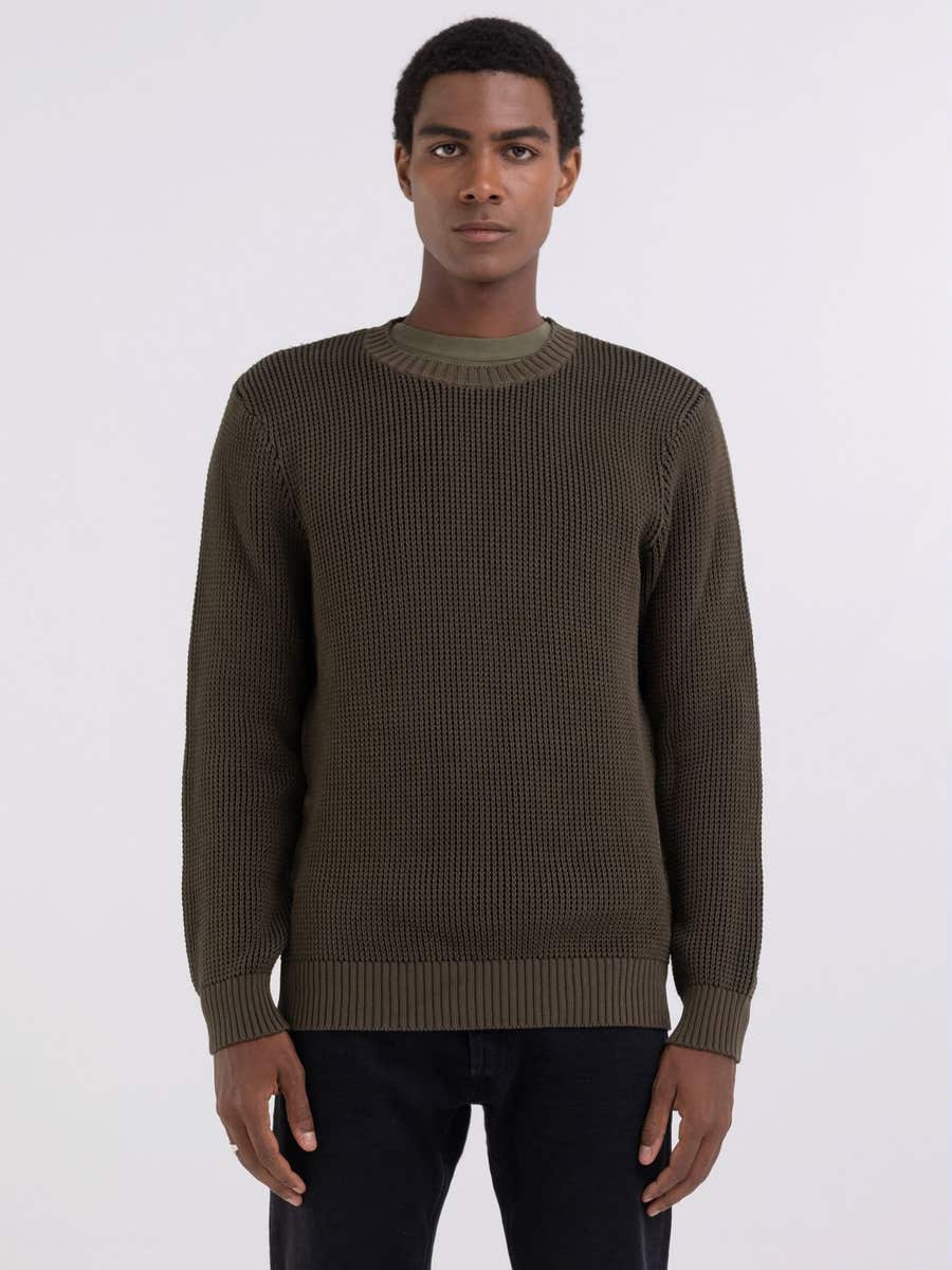 Replay Uk2515 G23520 Knit 238 Olive