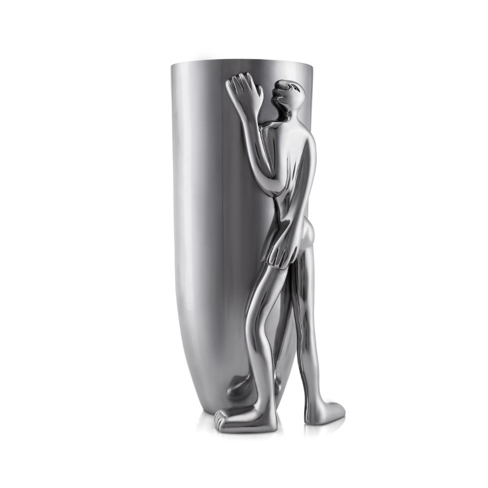 Carrol Boyes Man Large Vase In Silver