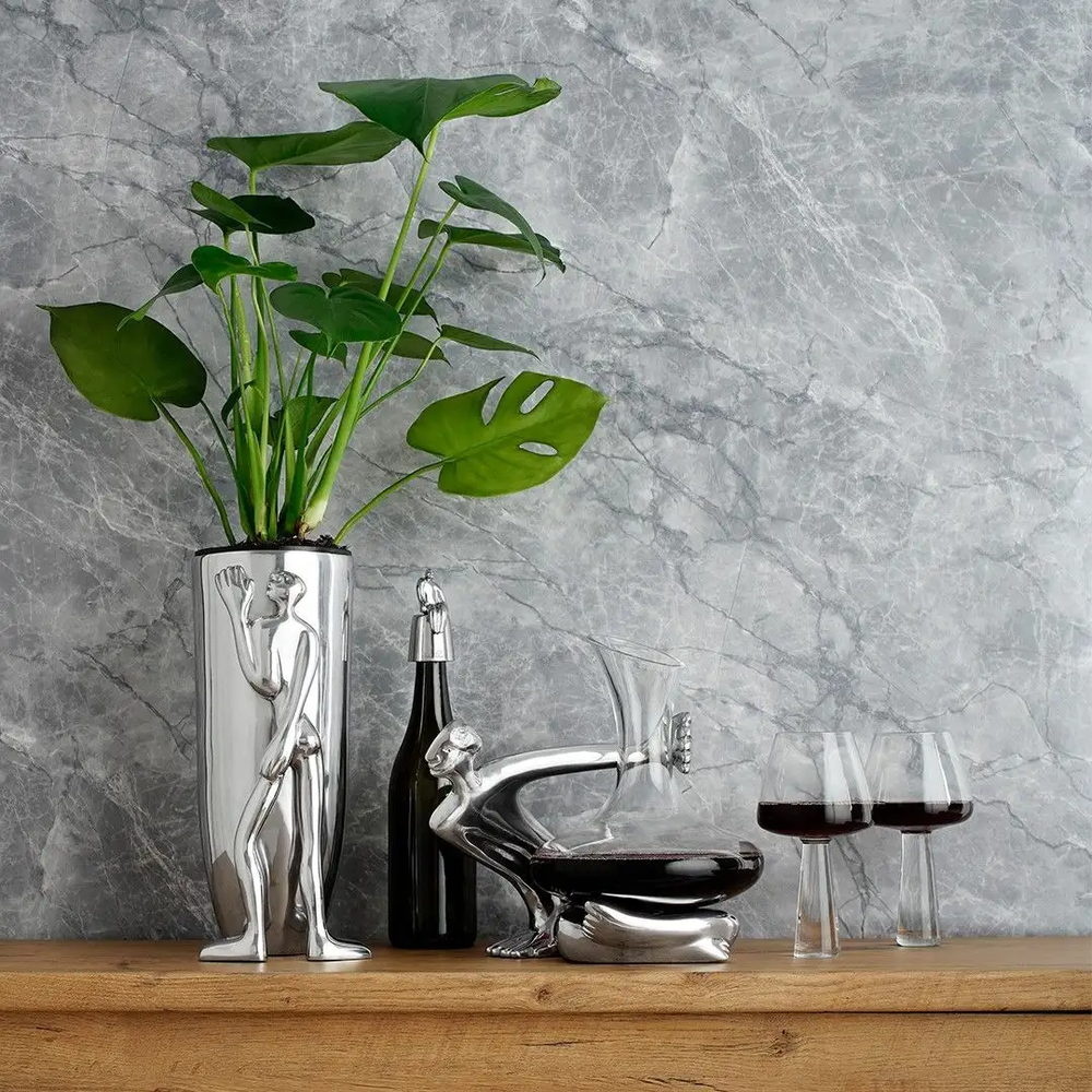 Carrol Boyes Man Large Vase In Silver