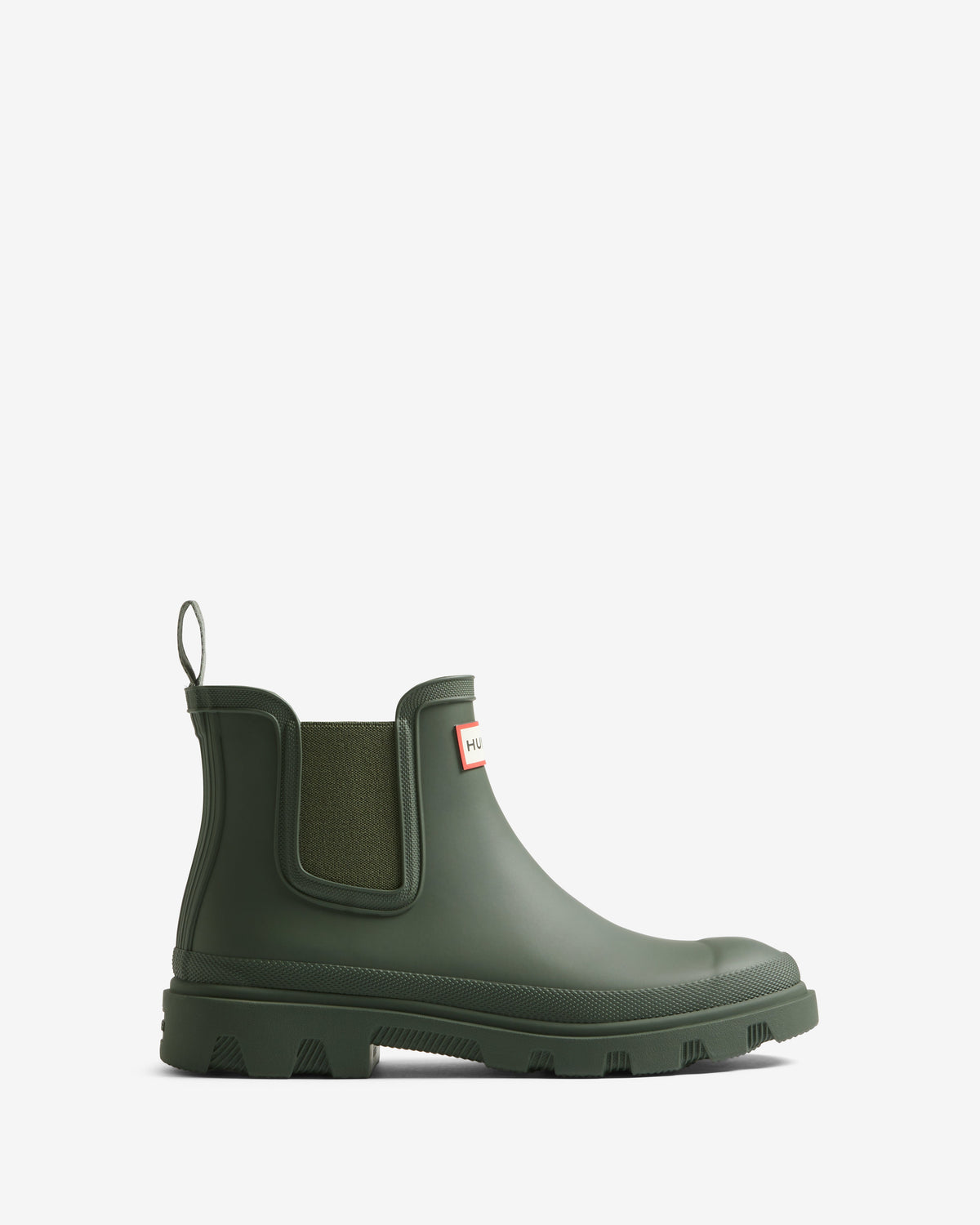 Hunter Unisex Downpour Chelsea Boot In Dark Olive