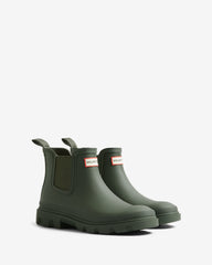 Hunter Unisex Downpour Chelsea Boot In Dark Olive