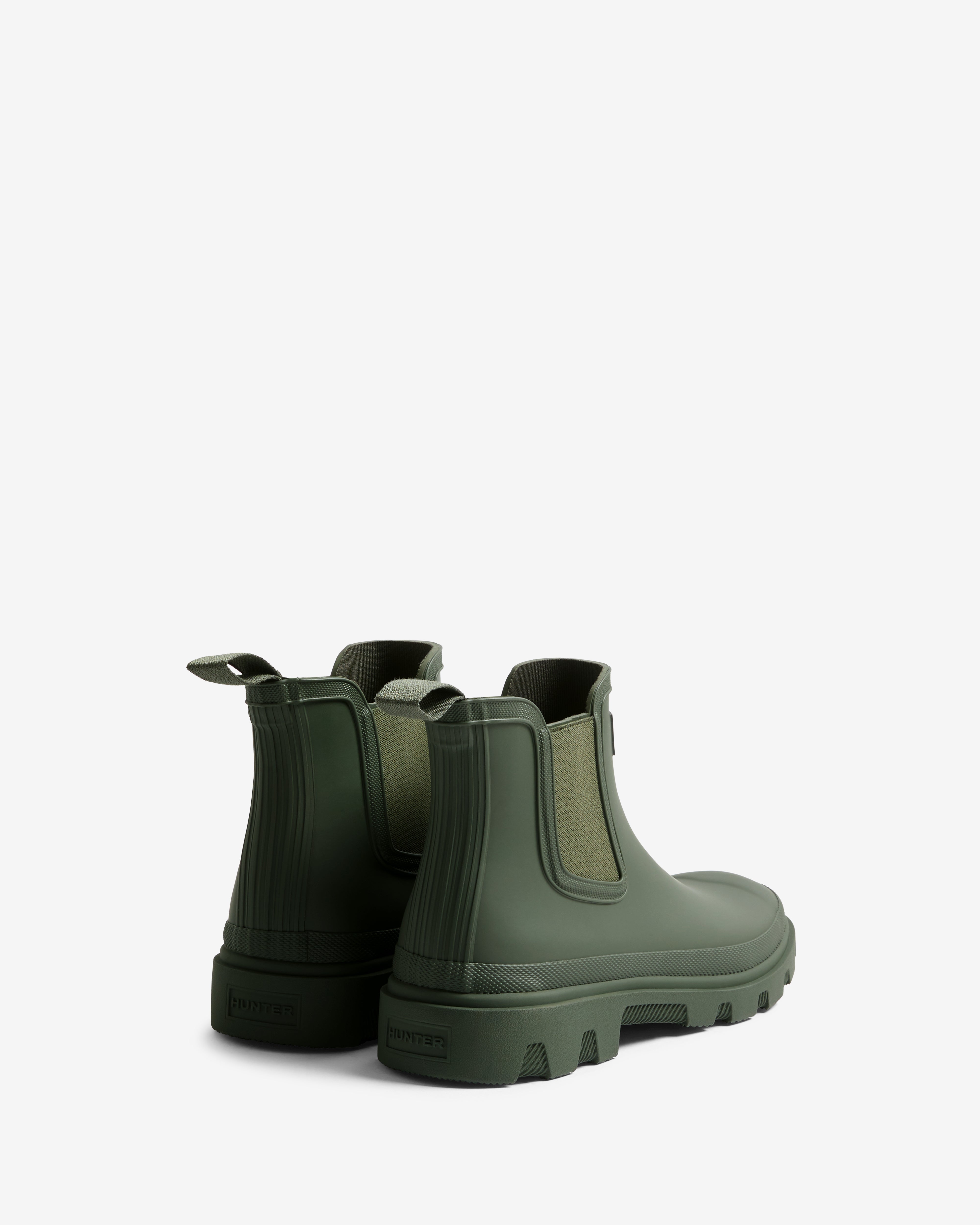 Hunter Unisex Downpour Chelsea Boot In Dark Olive