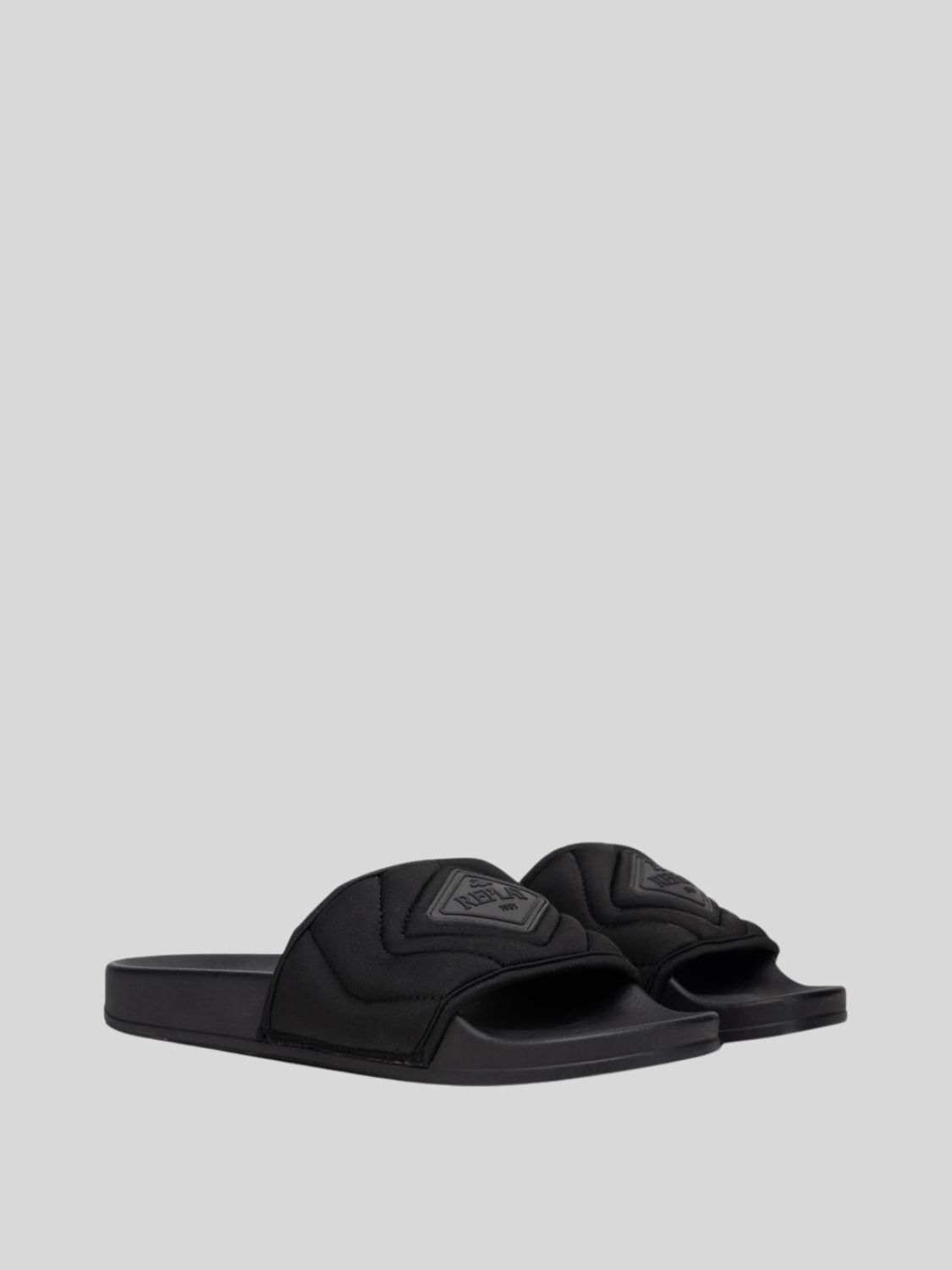 Replay Mens Up Rhombus Slides In Black