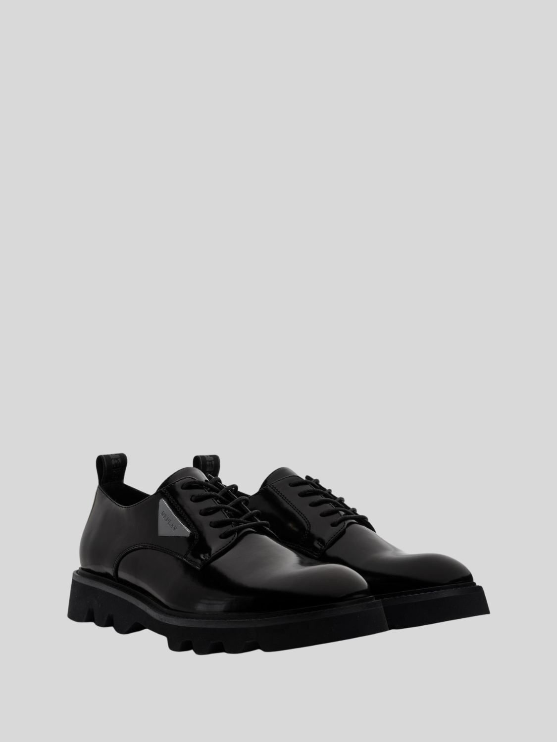 Replay Mens Canver Triangle Shoes In Black
